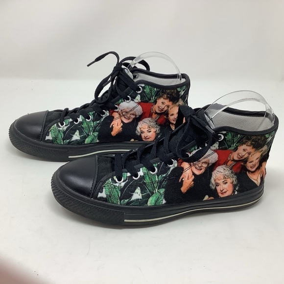 The Golden Girls Black High Top Sneakers Size 8 - Picture 2 of 6